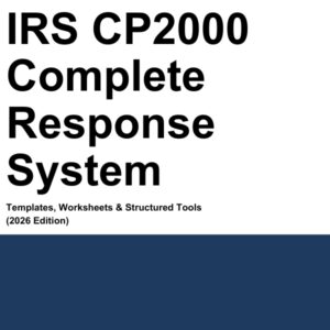 IRS CP2000 - Complete Response System (Guide + Templates)